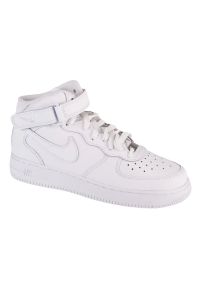 Buty Nike Air Force 1 Mid Gs DH2933-111 białe. Okazja: na co dzień. Kolor: biały. Materiał: skóra, guma. Szerokość cholewki: normalna. Model: Nike Air Force #1