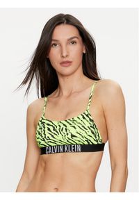 Calvin Klein Swimwear Góra od bikini KW0KW02333 Zielony. Kolor: zielony. Materiał: syntetyk