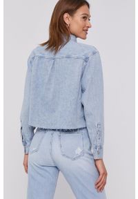 Calvin Klein Jeans - Koszula. Kolor: niebieski. Materiał: denim. Długość rękawa: długi rękaw. Długość: długie #5