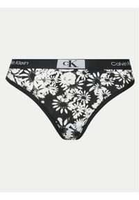 Calvin Klein Underwear Stringi 000QF7221E Czarny. Kolor: czarny. Materiał: bawełna