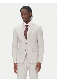 Lindbergh Garnitur 30-61040 Szary Slim Fit. Kolor: szary. Materiał: syntetyk