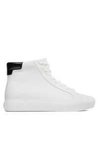 Calvin Klein Sneakersy Vulc High Top HW0HW01679 Biały. Kolor: biały. Materiał: skóra
