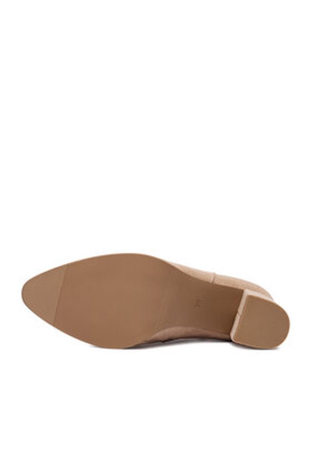 DeeZee Botki HX22069A-3 Beżowy. Kolor: beżowy. Materiał: materiał