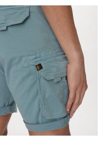 Alpha Industries Szorty materiałowe Crew 176203 Niebieski Slim Fit. Kolor: niebieski. Materiał: bawełna #5