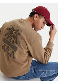 RVCA Bluza Palm Crest EVYSF00141 Beżowy Boxy Fit. Kolor: beżowy. Materiał: bawełna #3