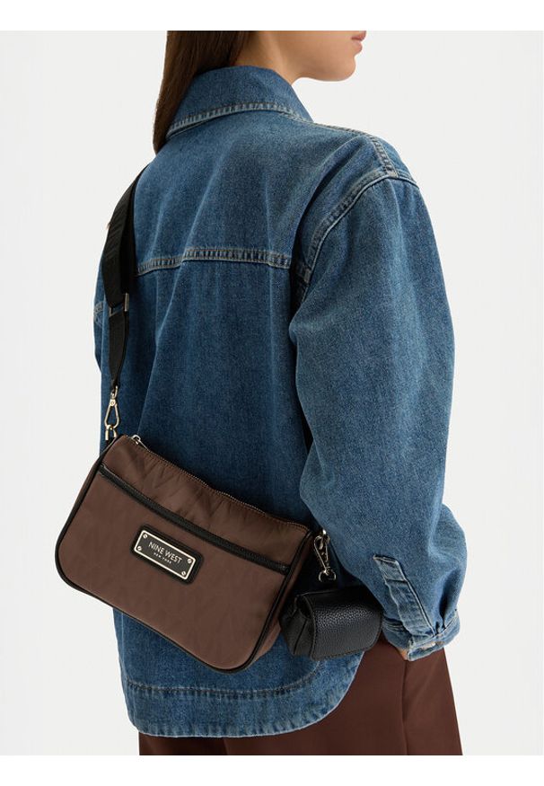 Nine West Torebka CEO-Marisse-LA374-4707 Brązowy. Kolor: brązowy