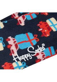 Happy-Socks - Happy Socks Skarpety Wysokie Dziecięce KHDS01-6500 Granatowy. Kolor: niebieski. Materiał: materiał, bawełna