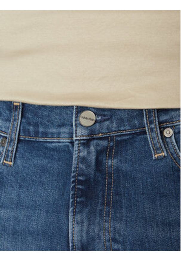 Calvin Klein Jeansy K10K114061 Niebieski Slim Fit. Kolor: niebieski