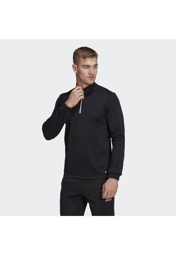 Bluza piłkarska męska Adidas Entrada 22 Training Top. Kolor: czarny. Materiał: poliester. Sport: piłka nożna