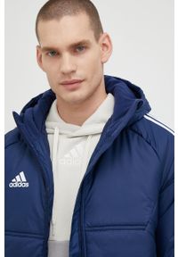 adidas Performance kurtka męska kolor granatowy zimowa. Kolor: niebieski. Materiał: materiał. Długość rękawa: raglanowy rękaw. Długość: długie. Sezon: zima #6