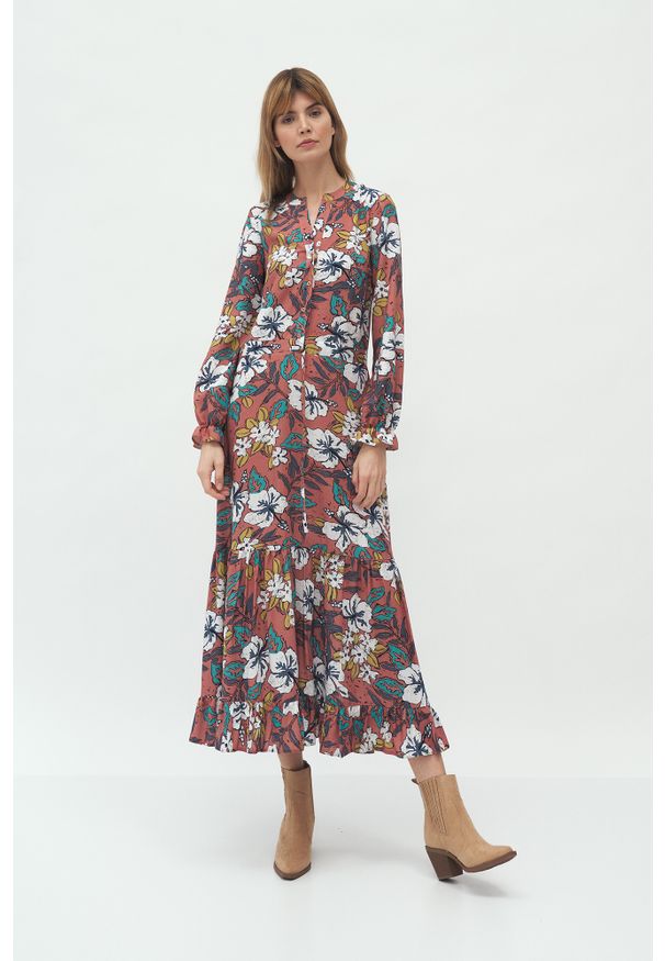 Sukienka Nife maxi, w kwiaty
