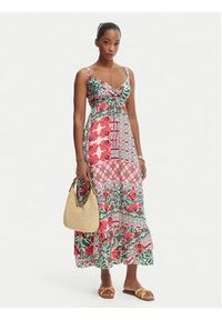 Iconique Sukienka letnia Lidia IC26-095 Kolorowy Regular Fit. Materiał: syntetyk. Wzór: kolorowy. Sezon: lato #3