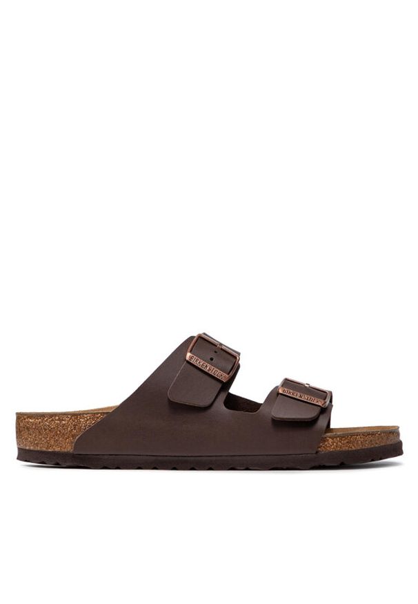 Birkenstock Klapki Arizona Birko-Flor 0051701 Brązowy. Kolor: brązowy. Materiał: skóra