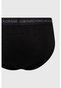 MICHAEL Michael Kors slipy (3-pack) męskie kolor czarny. Kolor: czarny. Materiał: włókno, bawełna. Długość: długie