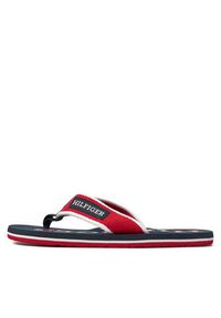 TOMMY HILFIGER - Tommy Hilfiger Japonki Patch Hilfiger Beach Sandal FM0FM05024 Czerwony. Kolor: czerwony. Materiał: materiał #3