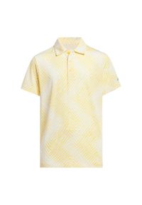Adidas - Koszulka Herringbone Scripted Polo Kids. Typ kołnierza: polo. Kolor: wielokolorowy. Materiał: materiał. Wzór: jodełka. Sport: golf #1