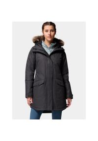 columbia - Płaszcz Zimowy Damski Columbia Suttle Mountain. Kolor: czarny. Materiał: puch. Sezon: zima. Sport: turystyka piesza #1