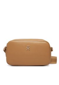 TOMMY HILFIGER - Tommy Hilfiger Torebka Th Essential Camera Bag AW0AW18370 Brązowy. Kolor: brązowy. Materiał: skórzane #2