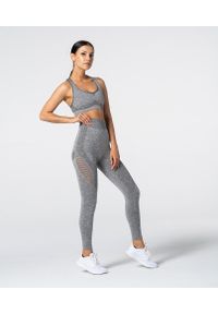 Biustonosz fitness Carpatree Phase Seamless. Kolor: szary. Sport: fitness