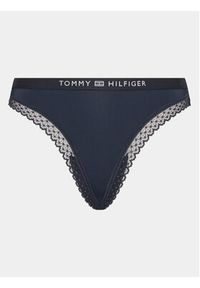 TOMMY HILFIGER - Tommy Hilfiger Stringi UW0UW04184 Granatowy. Kolor: niebieski. Materiał: syntetyk