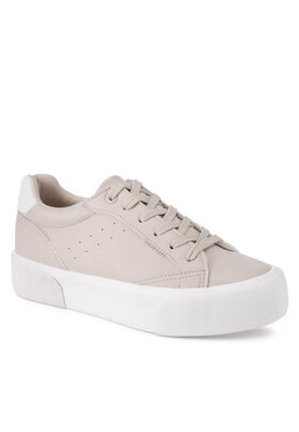 Jenny Fairy Sneakersy WFA3025-1 Beżowy. Kolor: beżowy. Materiał: skóra