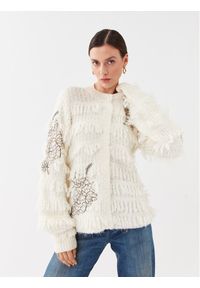 TwinSet - TWINSET Kardigan 232TP3130 Écru Regular Fit. Materiał: syntetyk #1