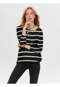 only - ONLY Bluzka 15144286 Czarny Loose Fit. Kolor: czarny. Materiał: syntetyk