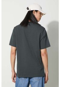 Converse t-shirt bawełniany kolor zielony z nadrukiem. Kolor: zielony. Materiał: bawełna. Długość rękawa: krótki rękaw. Długość: krótkie. Wzór: nadruk. Styl: klasyczny #4