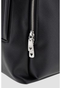 Guess - GUESS Czarny plecak męski Milano. Kolor: czarny. Materiał: skóra ekologiczna. Styl: elegancki, casual #7