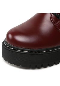 Jenny Fairy Trapery WS5207-11 Bordowy. Kolor: czerwony. Materiał: skóra #3