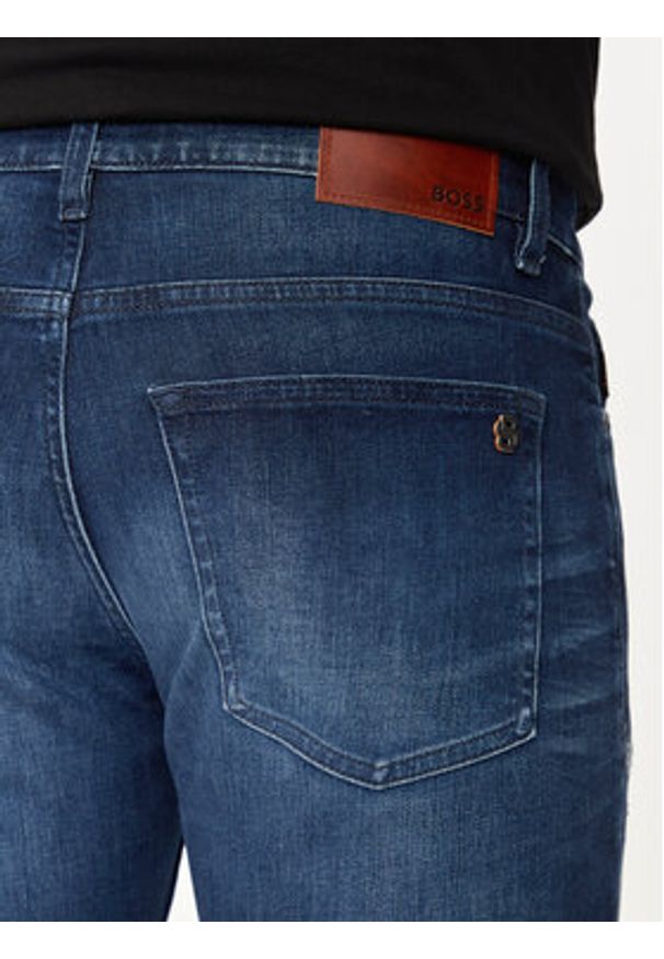 BOSS - Boss Jeansy Delaware 50526956 Granatowy Slim Fit. Kolor: niebieski
