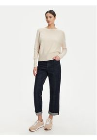 Marella Sweter Spider 2523366354 Beżowy Oversize. Kolor: beżowy. Materiał: syntetyk