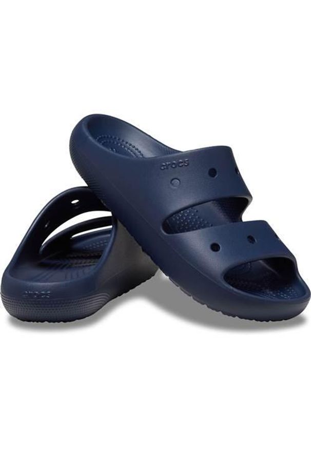Klapki damskie Crocs Classic V2. Kolor: niebieski. Materiał: materiał, syntetyk
