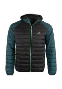 ZUMBA WEAR - Męska Kurtka Sportowa Tobias Czarna L - Oddychająca i Lekka. Kolor: czarny. Materiał: nylon. Sport: taniec, joga i pilates