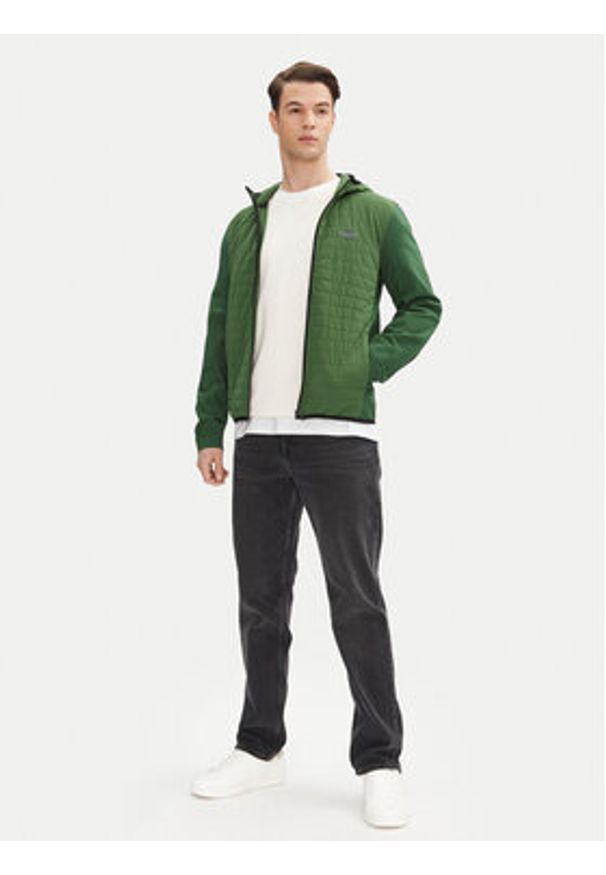 Aeronautica Militare Kurtka przejściowa 251AF498F559 Zielony Regular Fit. Kolor: zielony. Materiał: syntetyk