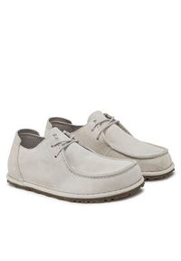 Birkenstock Półbuty Utti Lace 1029575 Écru. Materiał: skóra, zamsz