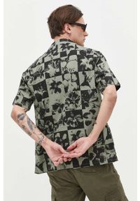 Billabong koszula bawełniana męska kolor zielony regular. Kolor: zielony. Materiał: bawełna. Długość rękawa: krótki rękaw. Długość: krótkie #4