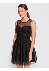 Rinascimento Sukienka koktajlowa CFC0110240003 Czarny Regular Fit. Kolor: czarny. Materiał: syntetyk. Styl: wizytowy