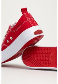 Cross Jeans - Tenisówki. Nosek buta: okrągły. Zapięcie: sznurówki. Kolor: czerwony. Materiał: guma #4