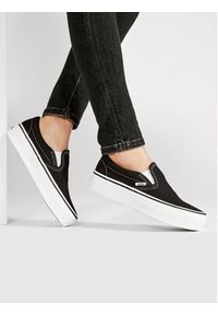 Vans Tenisówki Classic Slip-On P VN00018EBLK Czarny. Zapięcie: bez zapięcia. Kolor: czarny. Materiał: materiał #6