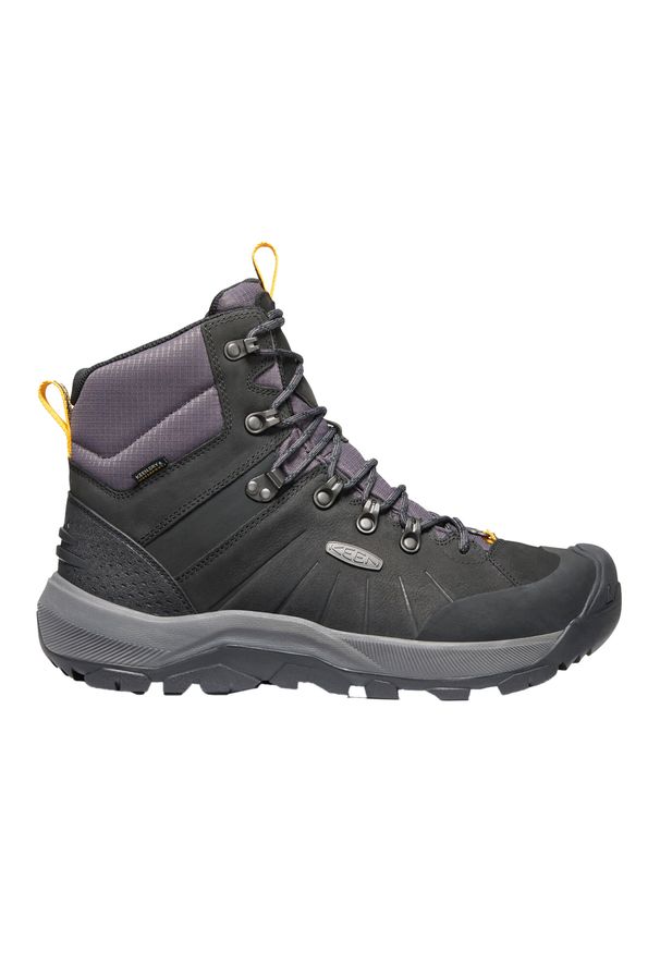keen - Buty trekkingowe męskie KEEN Revel IV Mid Polar. Kolor: czarny. Materiał: polar
