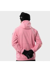SIROKO - Kurtka snowboardowa męska W1 Dolomites. Kolor: różowy. Materiał: materiał, softshell. Sezon: zima. Sport: snowboard #2