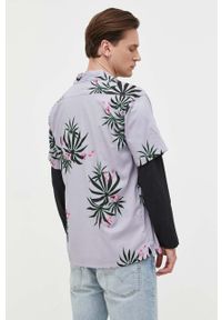 Billabong koszula bawełniana męska kolor fioletowy regular. Kolor: fioletowy. Materiał: bawełna. Długość rękawa: krótki rękaw. Długość: krótkie #5