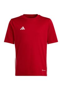 Adidas - Koszulka do piłki nożnej dla dzieci adidas Tabela 23 Jersey. Kolor: czerwony. Materiał: jersey #1