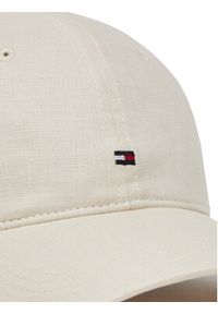 TOMMY HILFIGER - Tommy Hilfiger Czapka z daszkiem Essential Flag Linen Cap AW0AW17130 Écru. Materiał: len, materiał #3