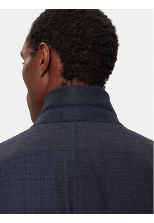 BOSS Garnitur 50528142 Granatowy Slim Fit. Kolor: niebieski. Materiał: wełna