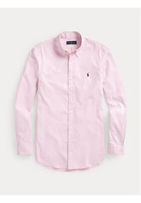 Polo Ralph Lauren Koszula 710829480003 Różowy Custom Fit. Typ kołnierza: polo. Kolor: różowy. Materiał: bawełna #3