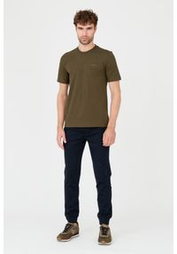 Aeronautica Militare - AERONAUTICA MILITARE Zielony bawełniany męski t-shirt, Rozmiar XXL. Kolor: zielony. Materiał: bawełna