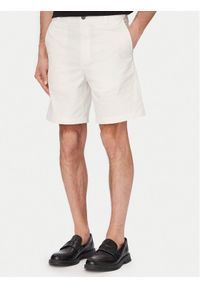 Hugo - HUGO Szorty materiałowe Genar261S 50567293 Kremowy Slim Fit. Kolor: kremowy. Materiał: bawełna #1