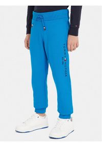 TOMMY HILFIGER - Tommy Hilfiger Spodnie dresowe Essential KS0KS00207 S Niebieski Regular Fit. Kolor: niebieski. Materiał: bawełna